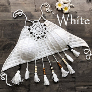 Hollow Out Tassel ,Sexy Crop Tops