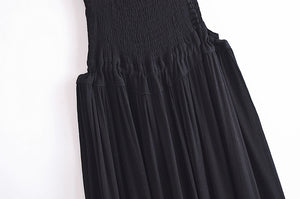 Backless Bohemian Maxi Dress, Boho Strapless Dress