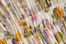 Load image into Gallery viewer, Lace-up Tassel, Boho Maxi Dress, Vintage Sundress
