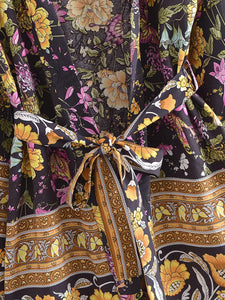 Boho Short Robe,Beach Bohemian Kimono ,Bikini Cover-up