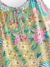 Load image into Gallery viewer, Peacock Floral, Strap Dresses,Boho Midi Dress
