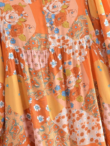 Lantern Sleeve Dresses,Bohemian Mini Dress