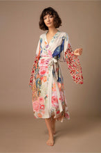 Load image into Gallery viewer, Floral Print Kimono,Bohemian Cover-ups,Boho Robe
