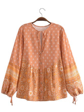 Load image into Gallery viewer, Floral Bohemian Blouse, Vintage Shirts

