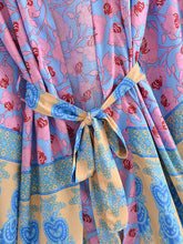 Load image into Gallery viewer, Floral Print Robe,Bohemian Kimono,Boho Cover-ups
