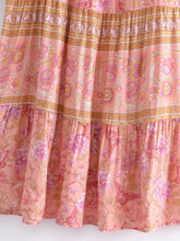 Load image into Gallery viewer, Pink Floral Print, Beach Maxi Dresses Robe,Bohemian Dress
