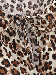 Leopard Print ,Bohemian Blouse Shirts ,Boho Shirt
