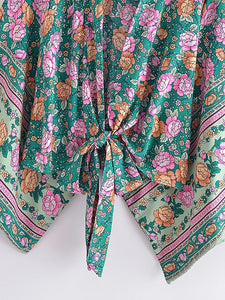 Boho Kimono,Short Robe ,Bikini Cover Ups