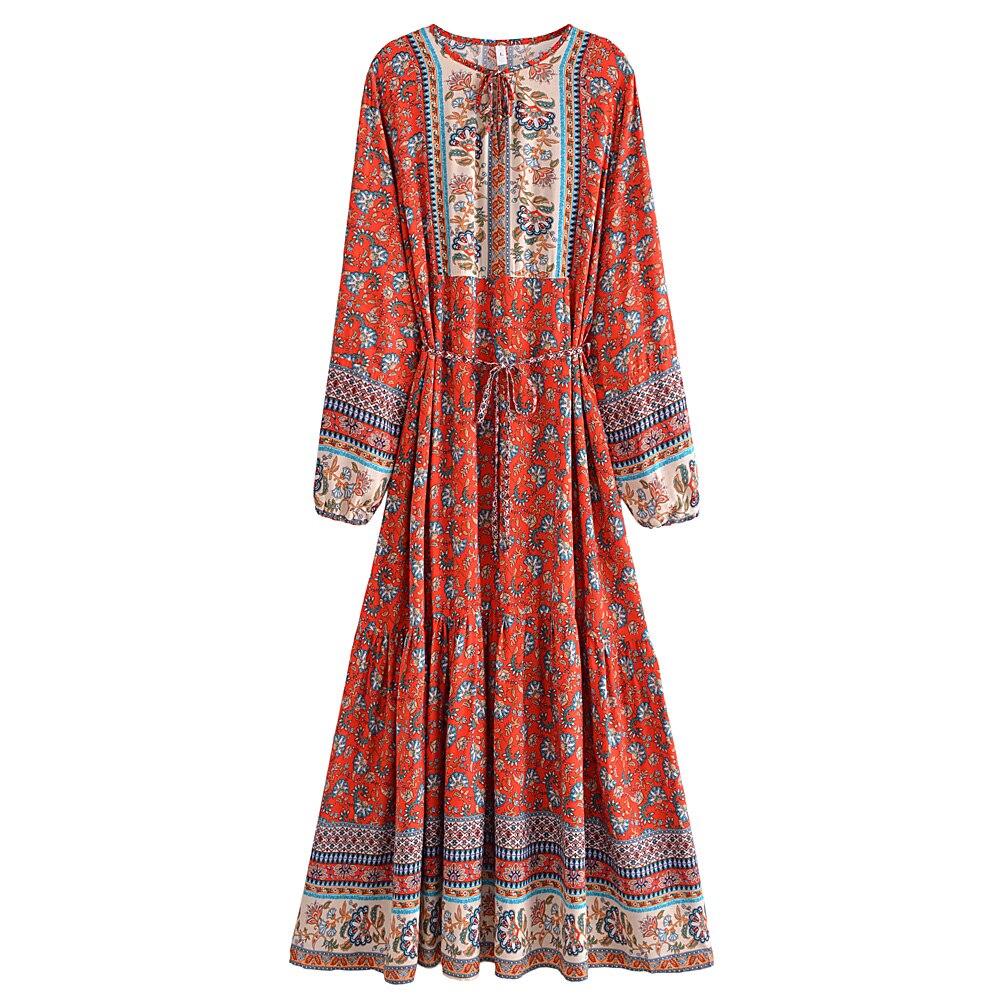 Bohemian Maxi Dress,Boho Dress Robe,Beach Cover-ups