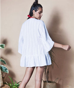 Solid Hollow Out Shirt,Boho Shirts