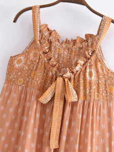 Ruffles Strap Dresses,Bohemian Maxi Dress