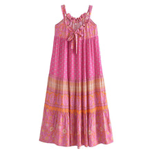 Load image into Gallery viewer, Ruffles Strap Dresses,Bohemian Maxi Dress
