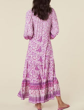 Load image into Gallery viewer, Vintage Floral Print,Beach Bohemian Maxi Dress ,Boho Dresses Robe
