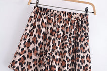 Load image into Gallery viewer, Leopard Floral Print ,Bohemian Short ,Boho Loose Shorts
