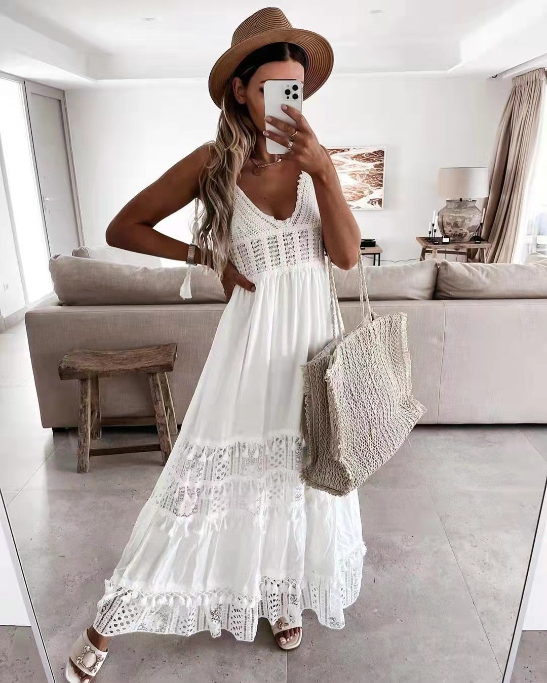 chinese dress ladies tuduoms High Low Boho Lace Dress Deep V-Neck Summer Bohemian Maxi Dress  Backless Flowy A Line Beach Wedding Long Maxi Dress Beige at Amazon Women's  Clothing store main image 0