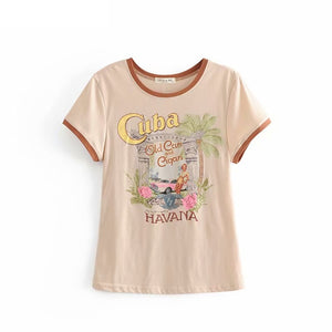 Boho Tees,Vintage T shirt ,Cuba Havana