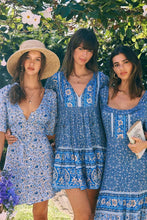 Load image into Gallery viewer, Mini Dress, Boho Sundress,Floral print
