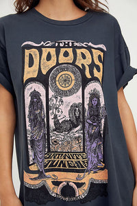 Boho Tees,Vintage T shirt ,statue floral print