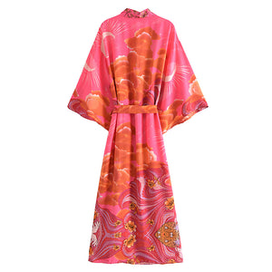 Star and Moon,Bohemian Kimono,Boho Cover-ups