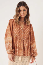 Load image into Gallery viewer, Floral Bohemian Blouse, Vintage Shirts
