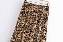 Load image into Gallery viewer, Leopard Print Bohemian Pants ,Wide Leg Boho Pants
