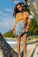 Load image into Gallery viewer, Boho Skirt, Mini Skirt, Wild Flower
