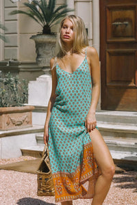 Floral Print,Bohemian Dress,Boho Maxi Dress
